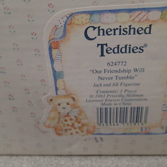 Cherished Teddies Jack and Jill Our Friendship Will Never Tumble - Picture 6 of 7